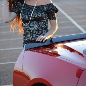 Brand Modcloth Lace Dress with/Puff Sleeve Size Medium